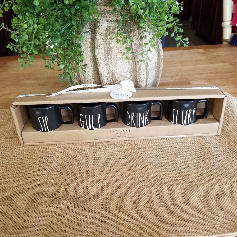 NEW Rare Rae Dunn Expresso Mug Gift Set